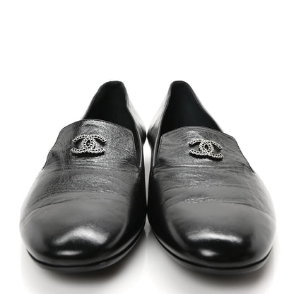 Chanel Lambskin CC Loafers 41 Black 6 of 19