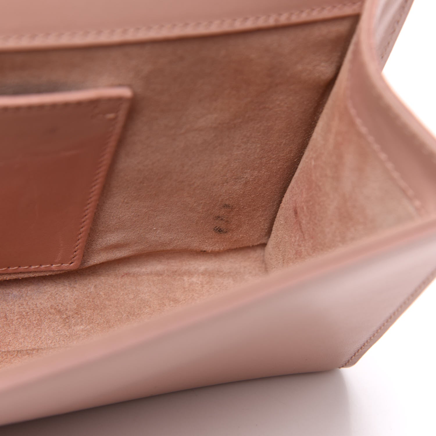 Saint Laurent Calfskin Classic Monogram Tassel Clutch Pale Blush 9 of 9