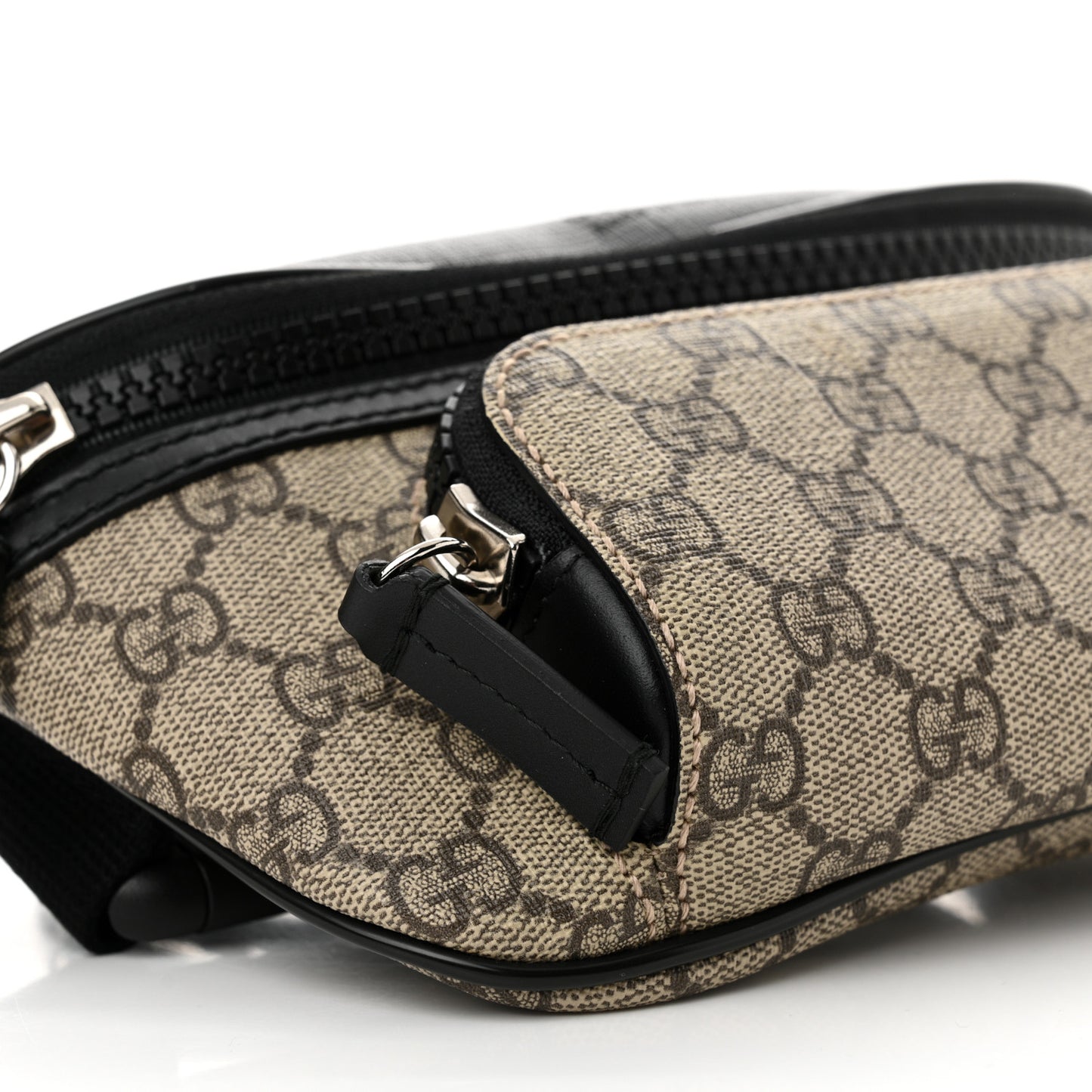 GG Supreme Monogram Belt Bag Black