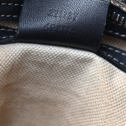 Gucci GG Supreme Monogram Medium Zippered Shopping Tote Navy 7 of 11