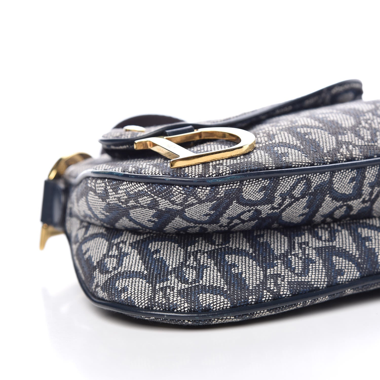 Christian Dior Monogram Double Saddle Bag Blue 8 of 10