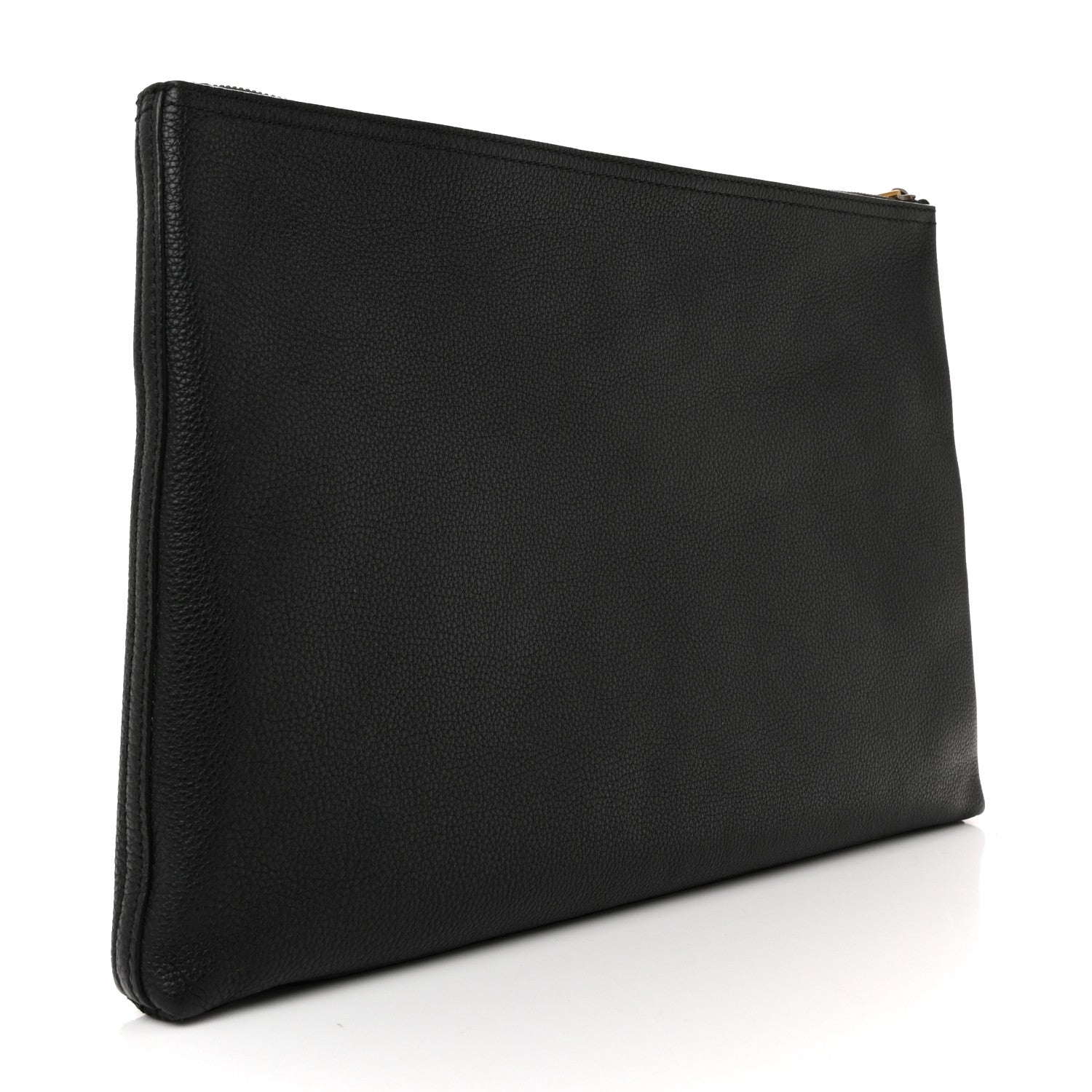 Gucci Pebbled Calfskin Large Logo Portfolio Clutch Black 6 of 16