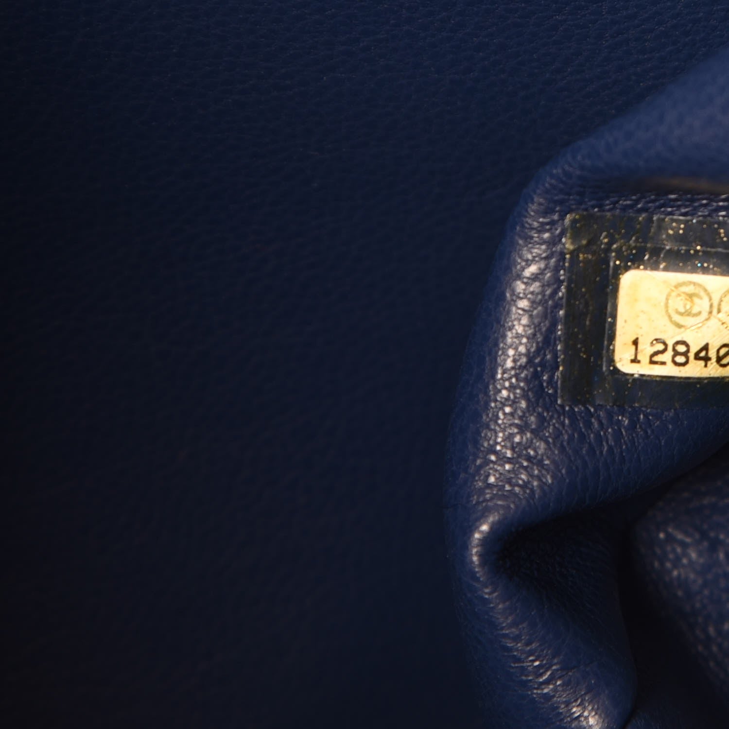 Chanel Washed Caviar Jumbo Single Flap Blue 8 of 8