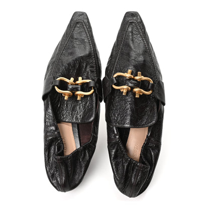 Bottega Veneta Crushed Nappa Madame Loafers 40.5 Black 2 of 8