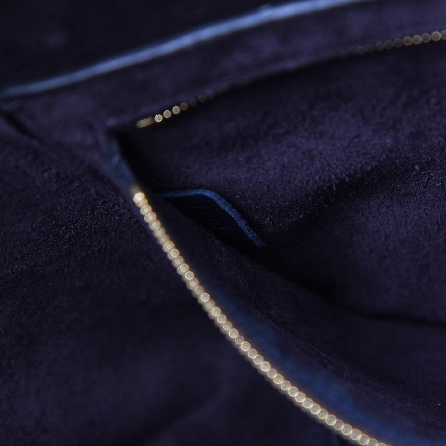 Soft Grained Calfskin Sangle Bucket Bag Navy Blue