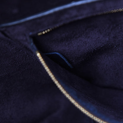 Celine Soft Grained Calfskin Sangle Bucket Bag Navy Blue 8 of 8