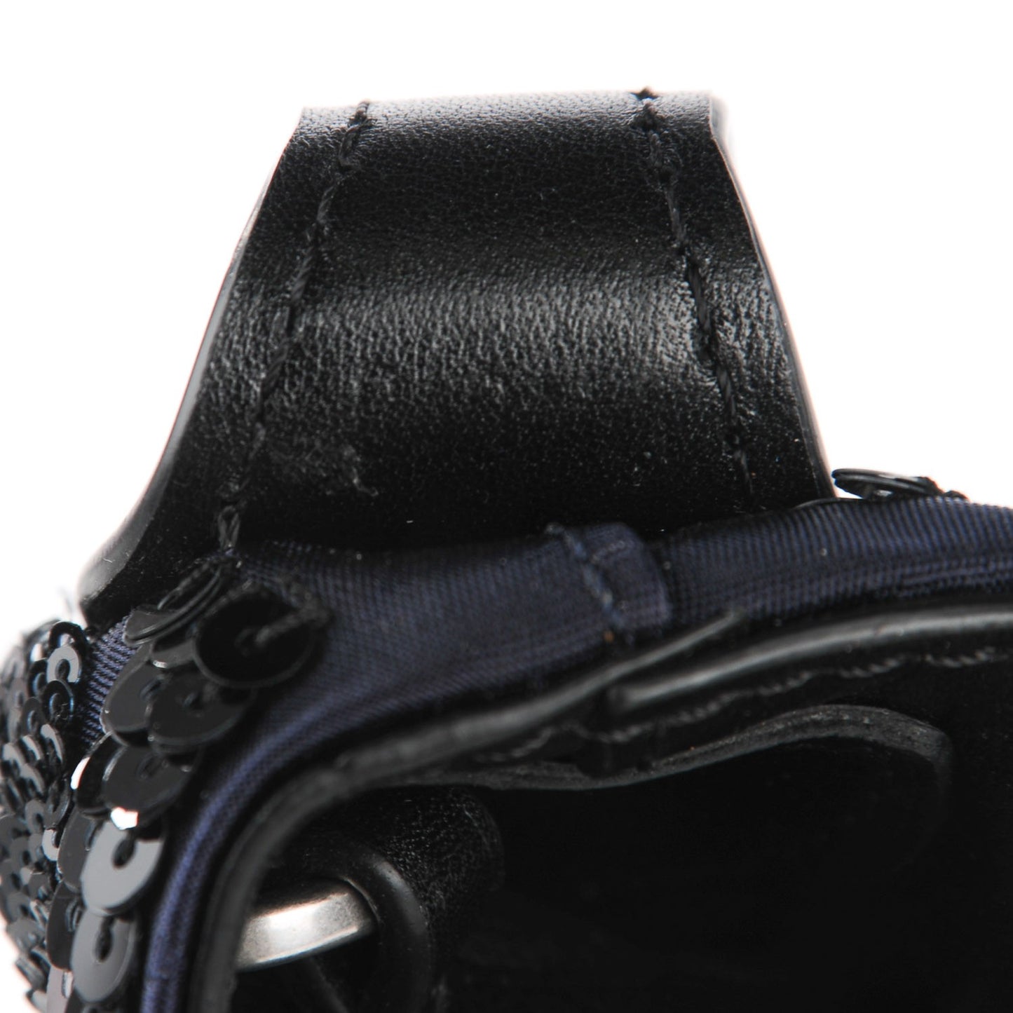 Monogram Jacquard Sequin NN14 Spotlight PM Navy