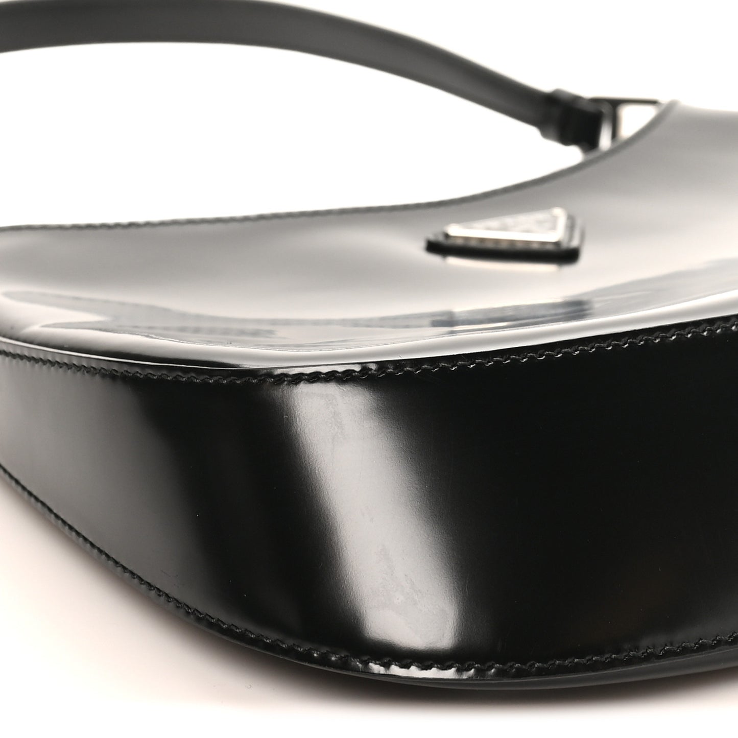 Spazzolato Cleo Shoulder Bag Black