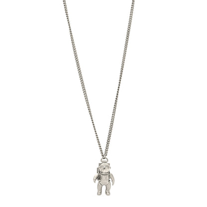 Louis Vuitton Palladium Galaxy Astronaut Necklace Silver 1 of 8
