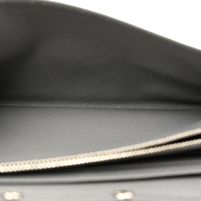 Prada Saffiano Metal Oro Chain Wallet Marmo 5 of 14