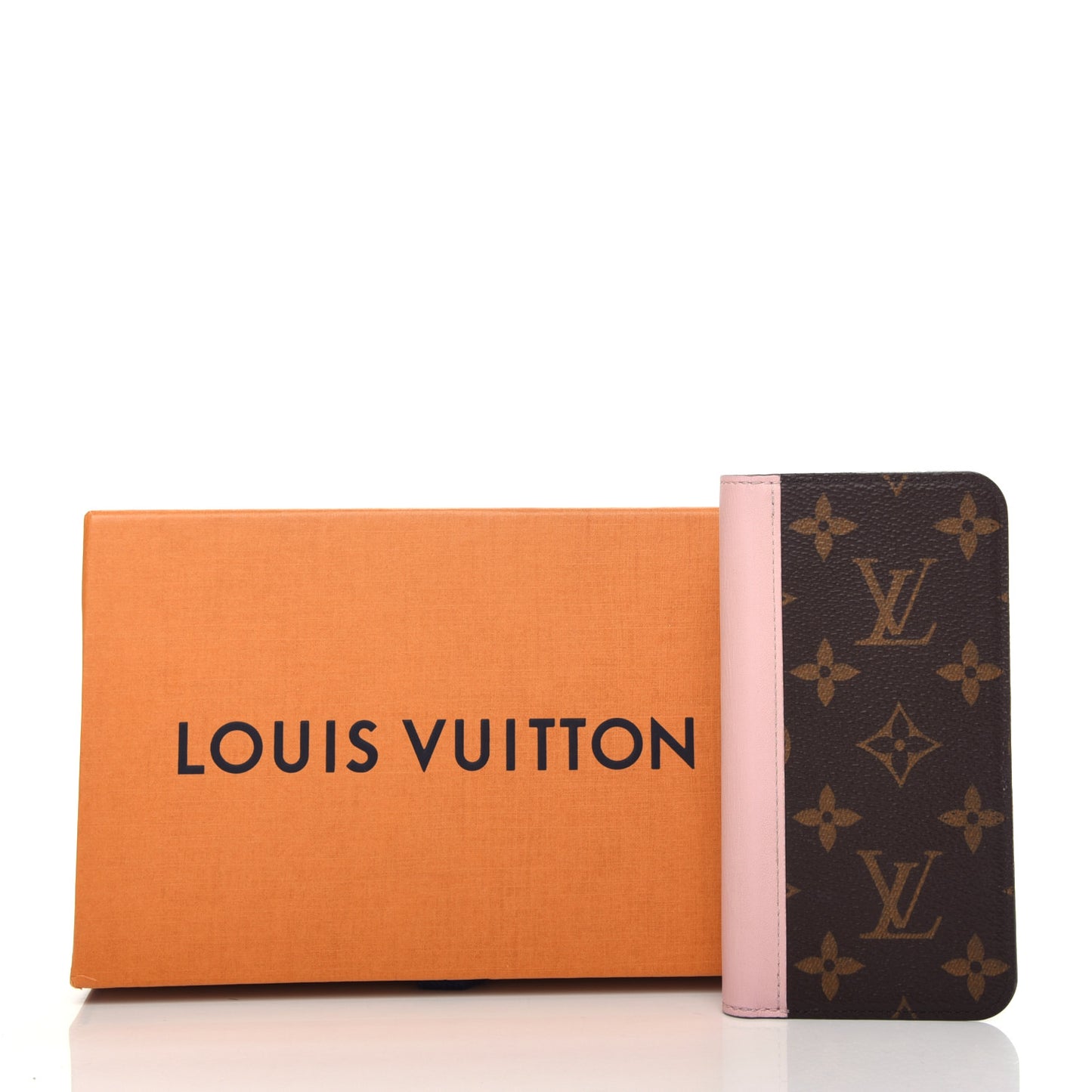 Monogram iPhone X Folio Case Rose Ballerine
