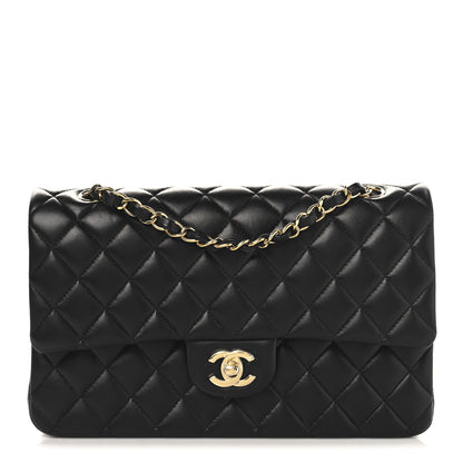 Chanel Lambskin Quilted Medium Double Flap Black 1 of 11