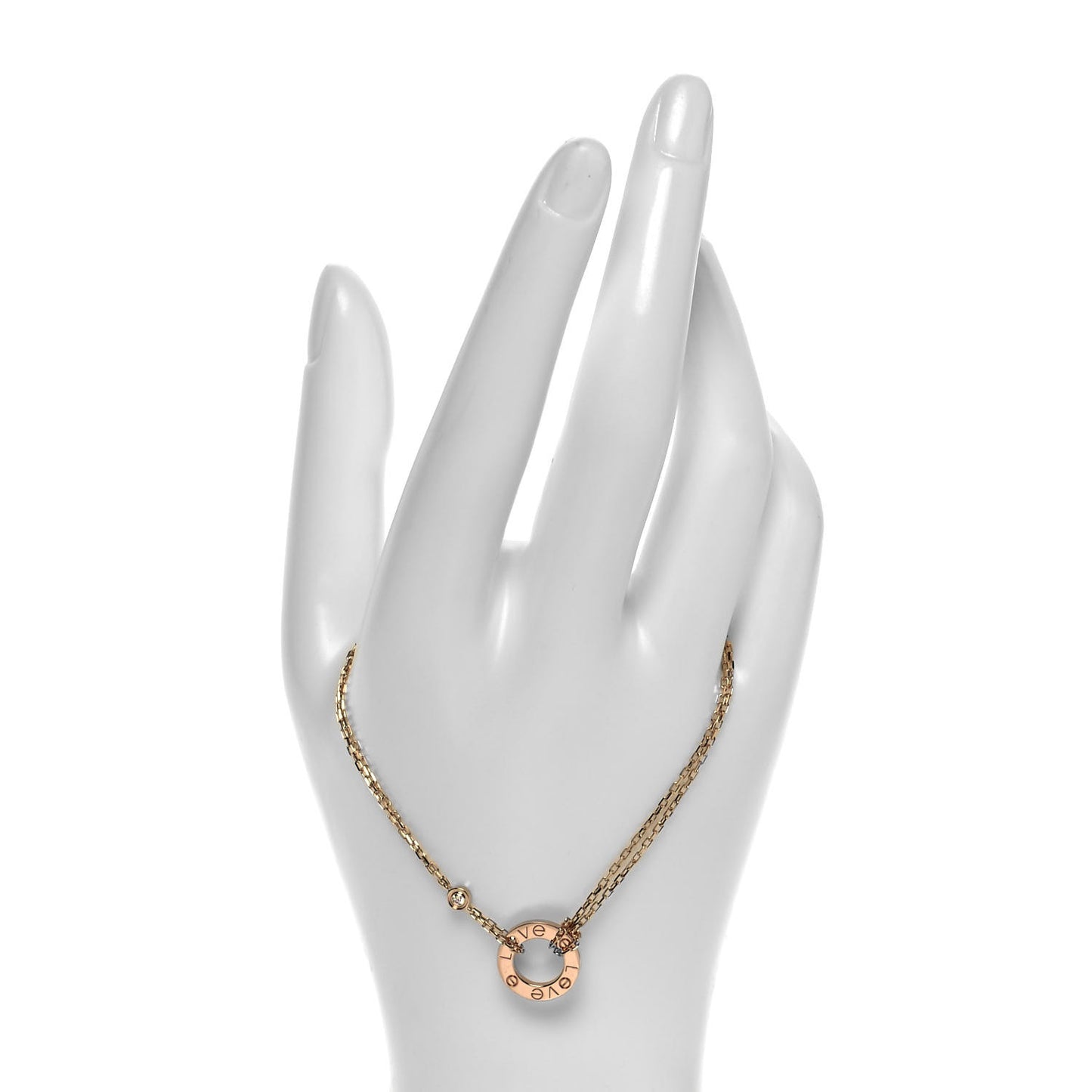 18K Pink Gold Diamond LOVE Bracelet
