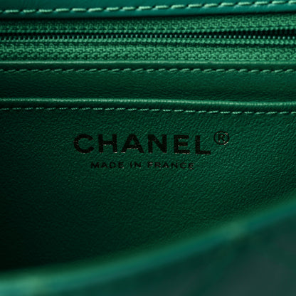 Chanel Aged Calfskin Quilted 2.55 Reissue Mini Flap Green 6 of 10