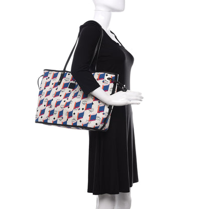 MCM Visetos Medium Project Reversible Shopper Tote White 2 of 18