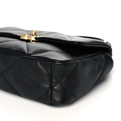 Chanel Lambskin Quilted Medium Chanel 19 Flap Black 10 of 11