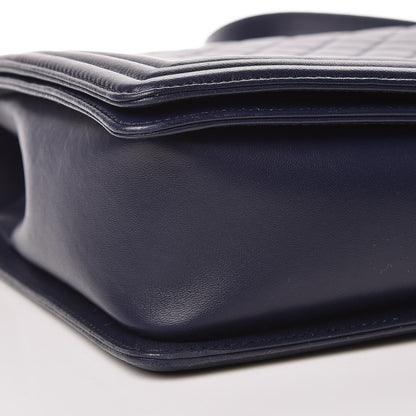 Chanel Lambskin Quilted Large Boy Flap Navy 9 of 11