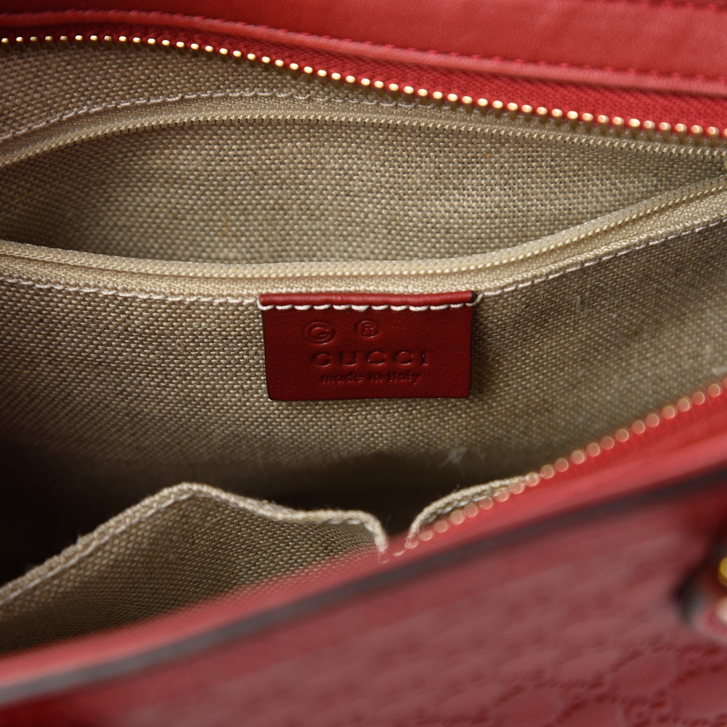 Gucci Microguccissima Small Bree Tote Red 8 of 11