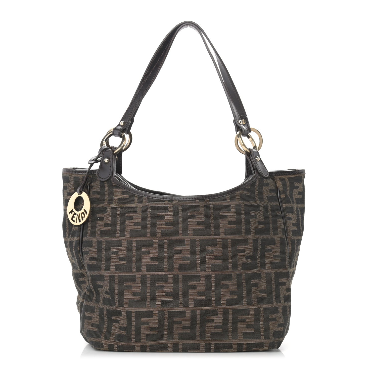 Fendi Zucca Small Chef Shopping Tote Tobacco Moro 1 of 10