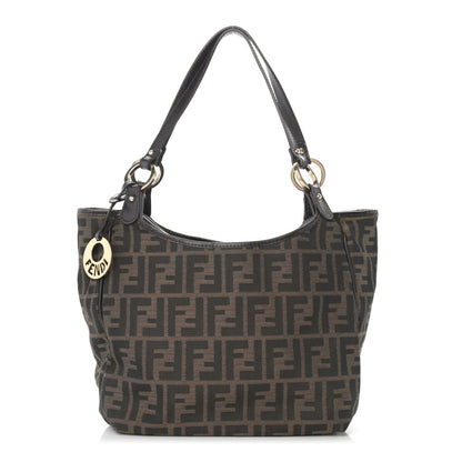 Fendi Zucca Small Chef Shopping Tote Tobacco Moro 1 of 10