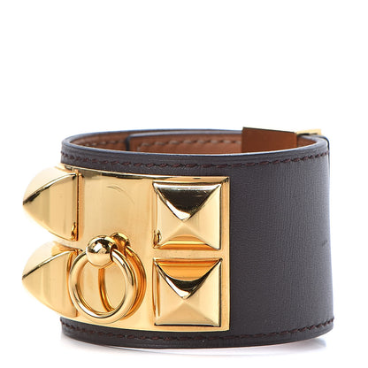 Hermes Chamonix Collier de Chien CDC Bracelet S Chocolate 1 of 8
