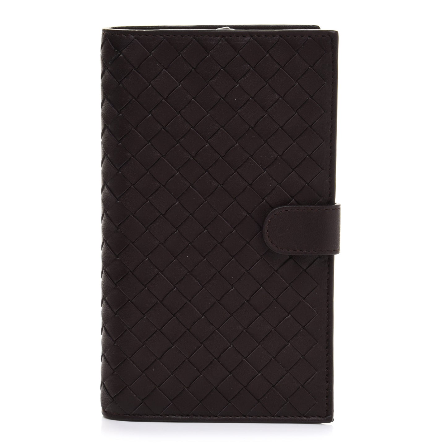 Nappa Intrecciato Continental Wallet Ebano