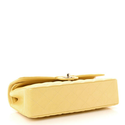 Chanel Iridescent Caviar Quilted Medium Double Flap Yellow 4 of 11