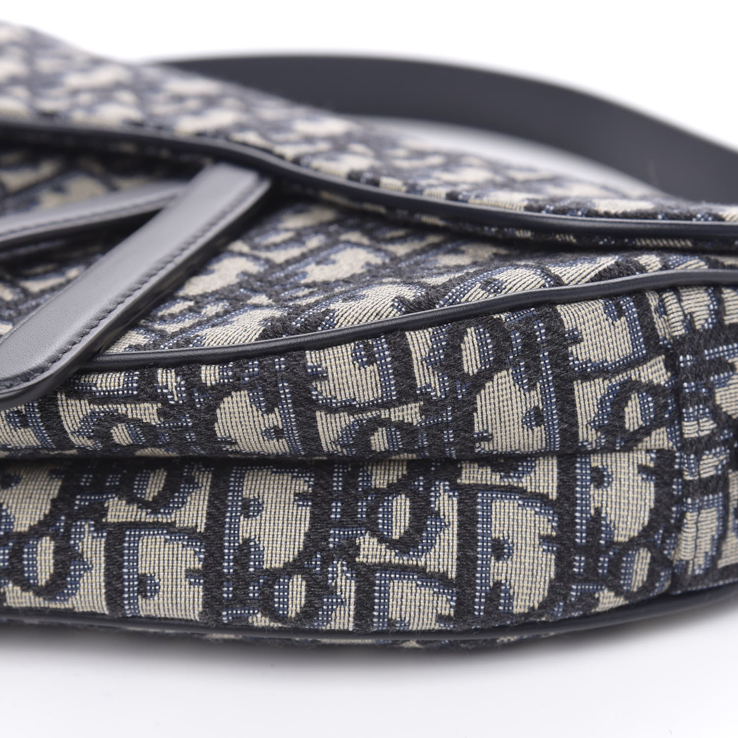 Christian Dior Oblique Saddle Bag Blue 9 of 11