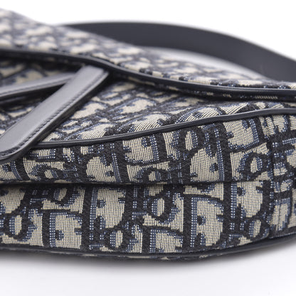 Christian Dior Oblique Saddle Bag Blue 9 of 11