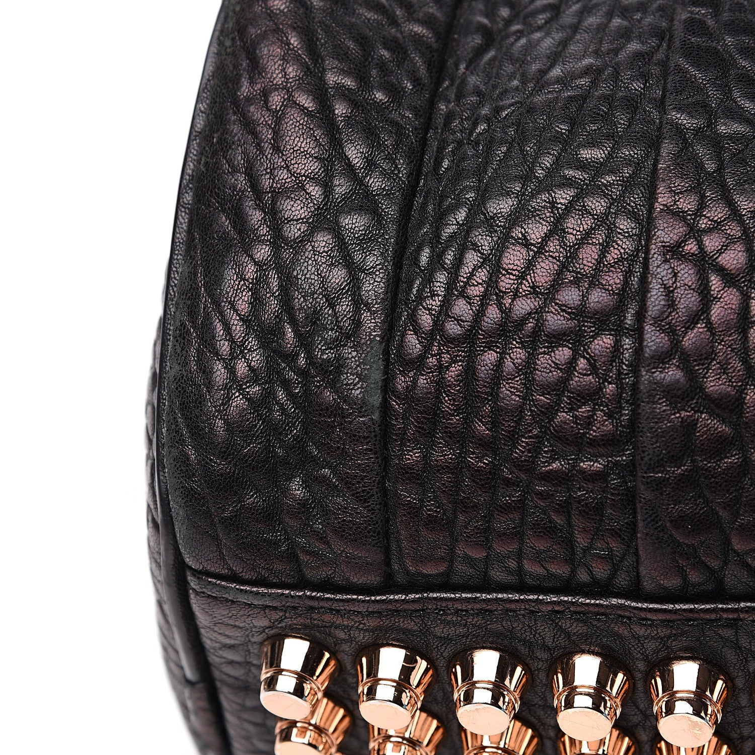 Alexander Wang Pebbled Lambskin Rockie Black Rose Gold Hardware 9 of 16