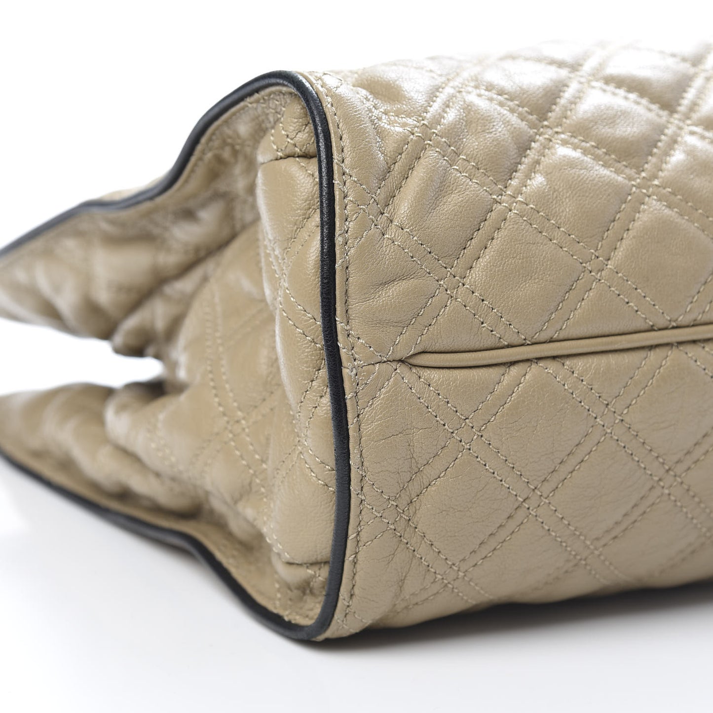 Calfskin Quilted Julie Tote Clay