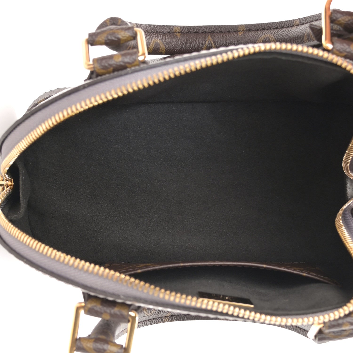 Louis Vuitton Vernis Monogram Alma BB Taupe Metallise 8 of 27