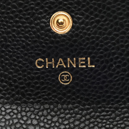 Chanel Caviar Quilted Flap Card Holder Black 6 of 10