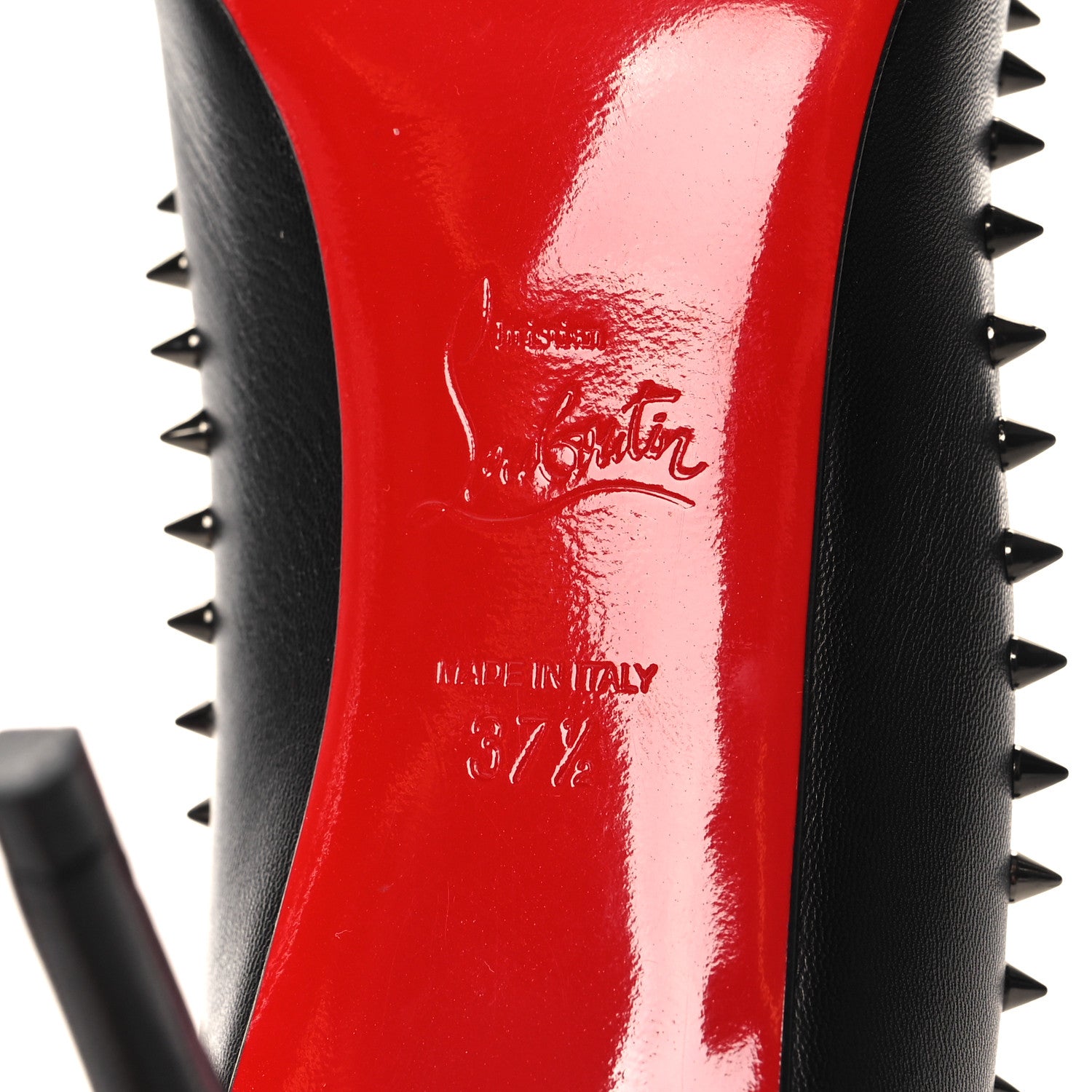 Christian Louboutin Kid Anjalina 85 Pumps 37.5 Black 7 of 8