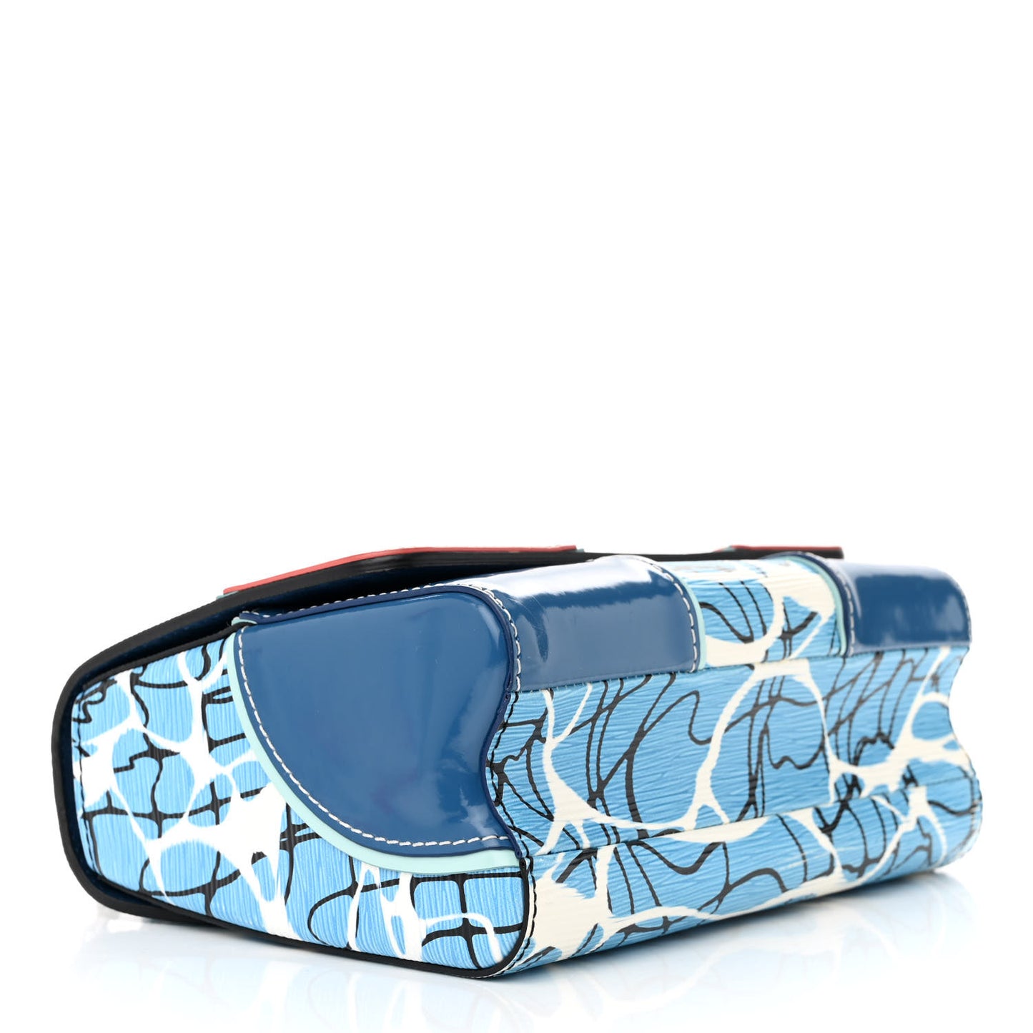 Epi Twist Shoulder Bag MM Aqua