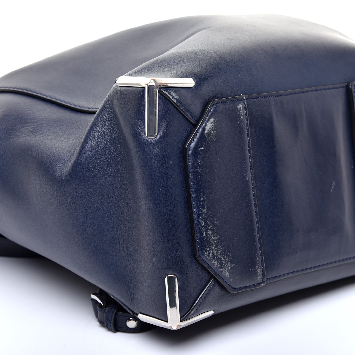 Calfskin Prisma Skeletal Backpack Blue