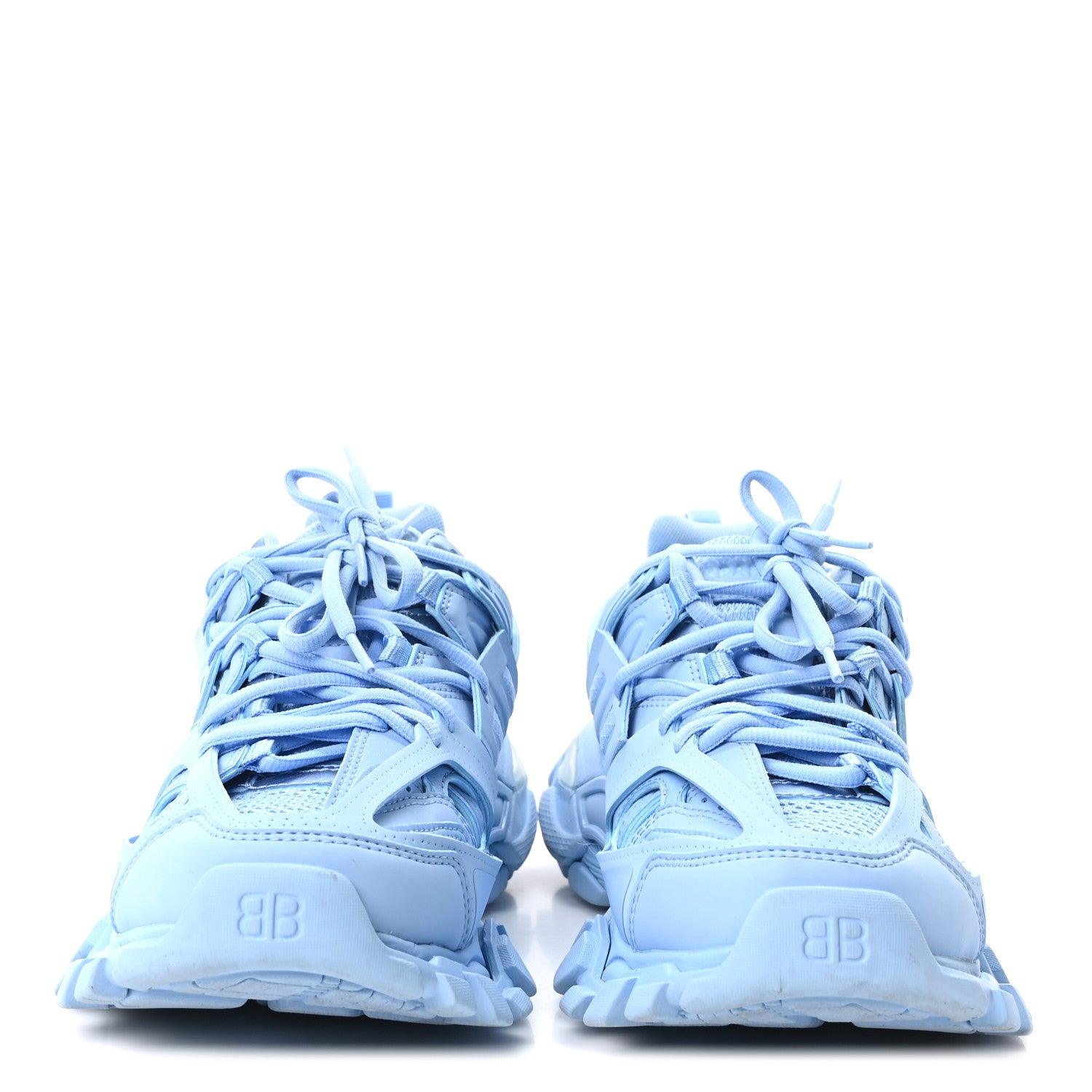 Balenciaga Mesh Nylon Womens Track Sneakers 37 Light Blue 3 of 10