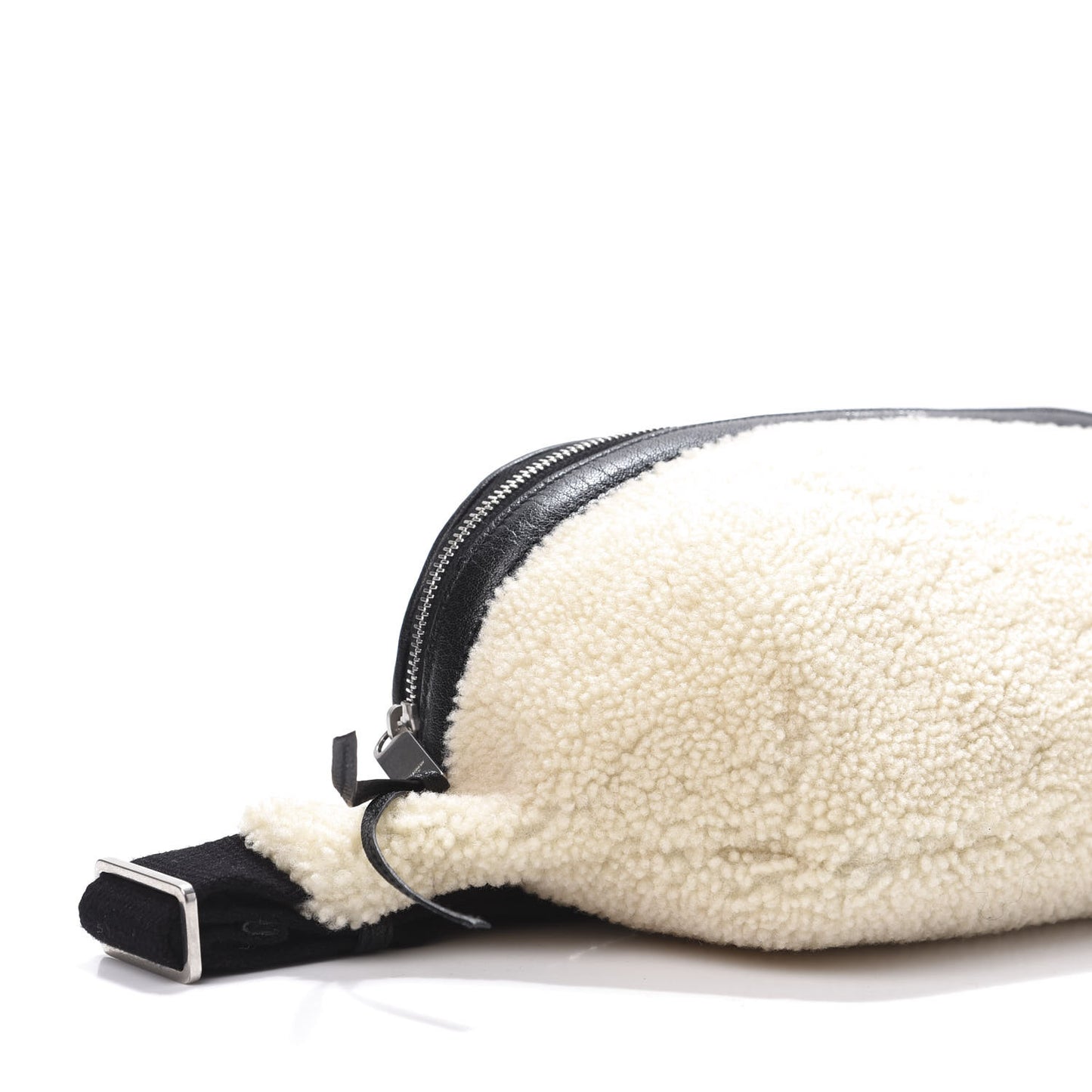 Shearling Belt Bag Beige