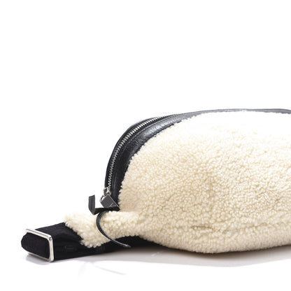 Saint Laurent Shearling Belt Bag Beige 9 of 12