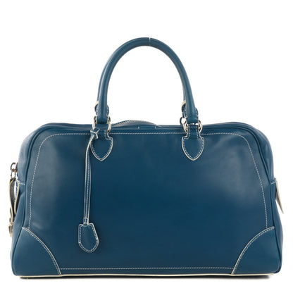 Marc Jacobs Calfskin Venetia Satchel Blue 1 of 11