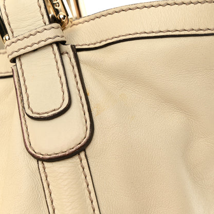Gucci Calfskin Large Britt Shoulder Bag Ivory 12 of 13