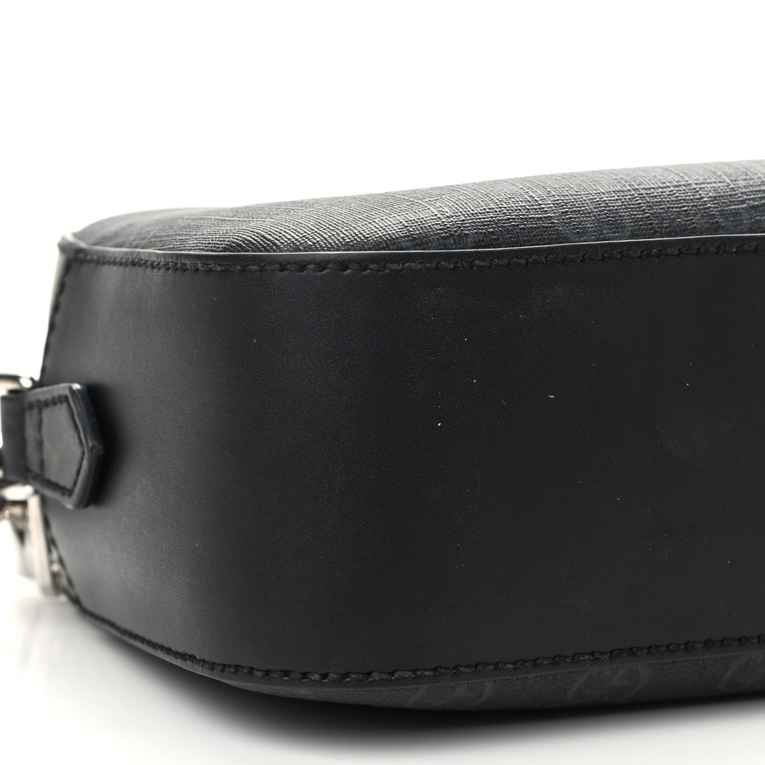 Gucci GG Supreme Monogram Web Shoulder Bag Black Grey 9 of 13