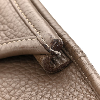 Hermes Taurillon Clemence Evelyne III GM Etoupe 13 of 18