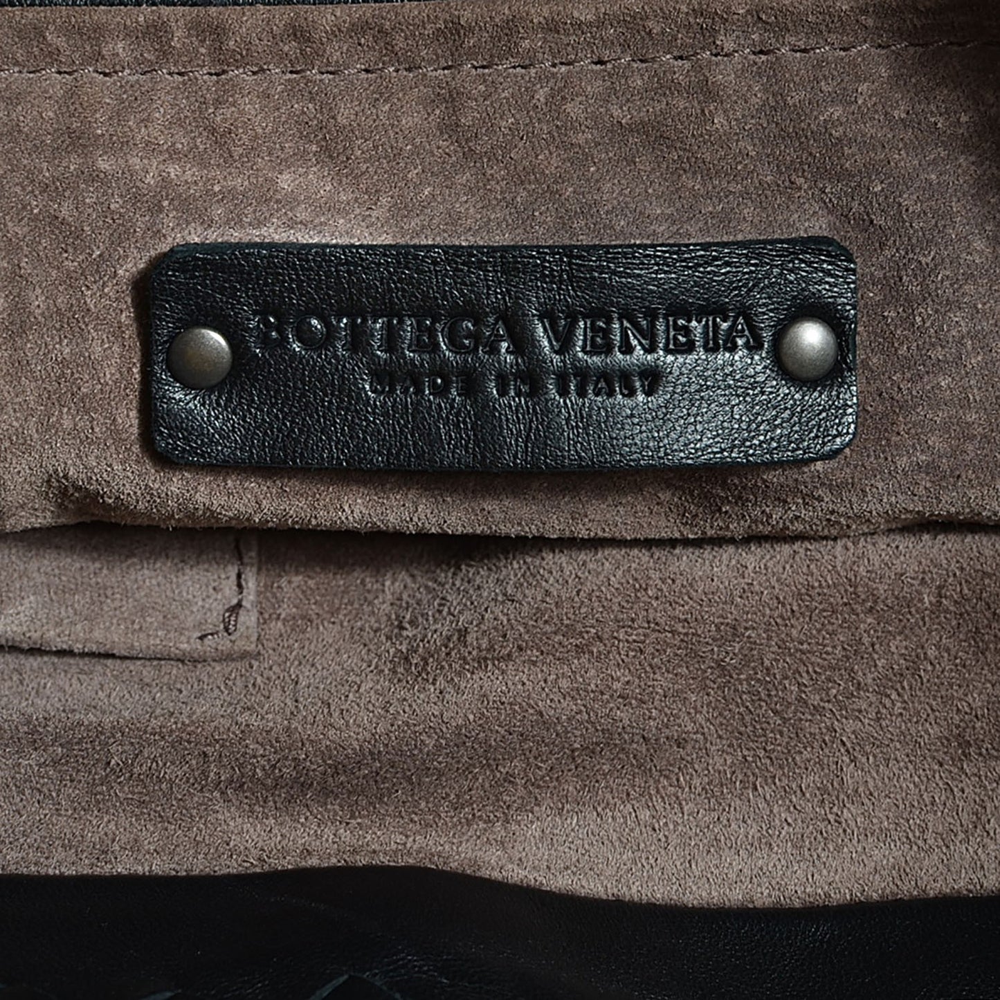 Nappa Intrecciato Bucket Bag Nero Black