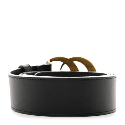 Gucci Moon Calfskin Pearl Double G 40mm Belt 90 36 Black Cream 2 of 6