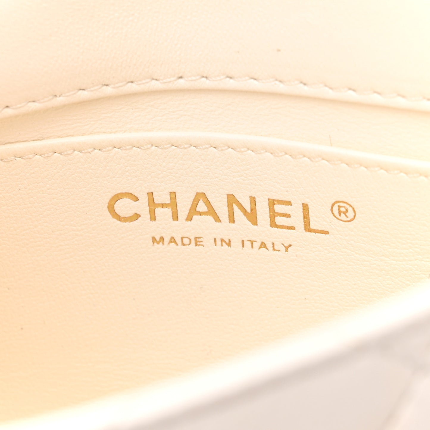 Lambskin Quilted Mini Heart Charms Flap White