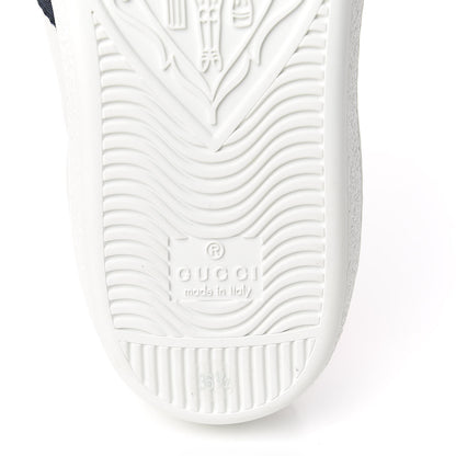 Gucci Calfskin Ayers Web Blind for Love Embroidered Womens Ace Sneakers 36.5 White 6 of 10