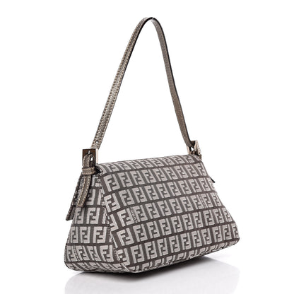 Fendi Zucchino Vachetta Mini Mama Baguette Caffe Argilla Canna di Fucile 3 of 9