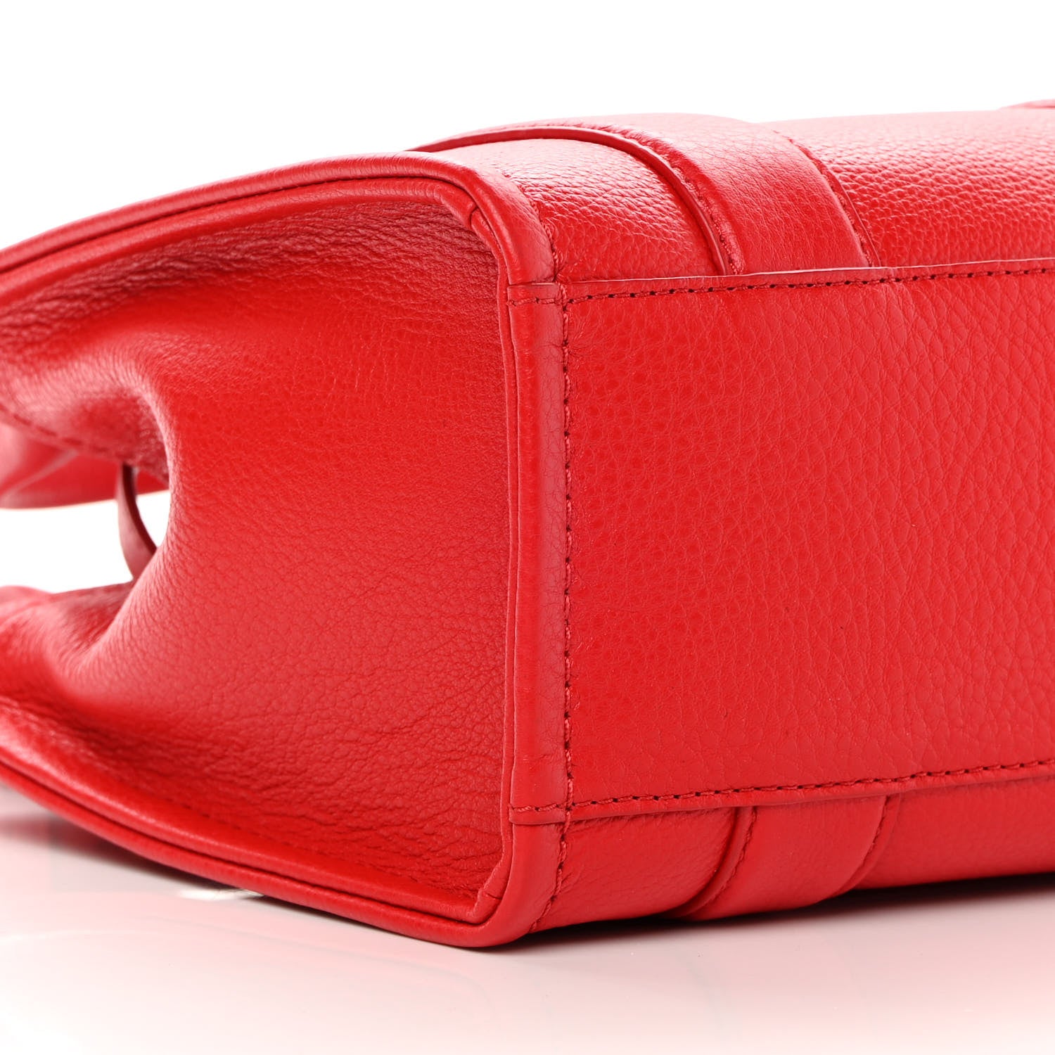 Marc Jacobs Grained Calfskin Small The Tote Bag Red 10 of 13