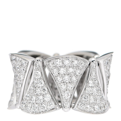Bulgari 18K White Gold Diamond 2.14ctw Divas' Dream Ring 52 6 3 of 4